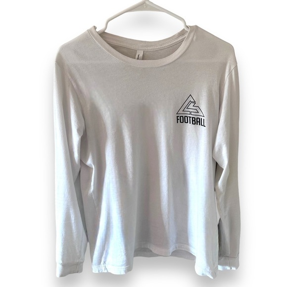 CalStrength Football White Long Sleeve T-Shirt - Medium - Picture 5 of 7